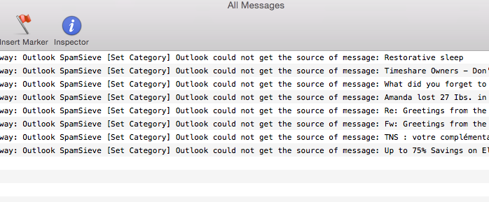 on outlook 2011 for mac, sent e-mails, show the receiver?